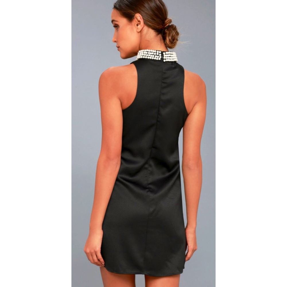 Lulus Hugs and Kisses Black Pearl Mini Dress - Picture 4 of 7